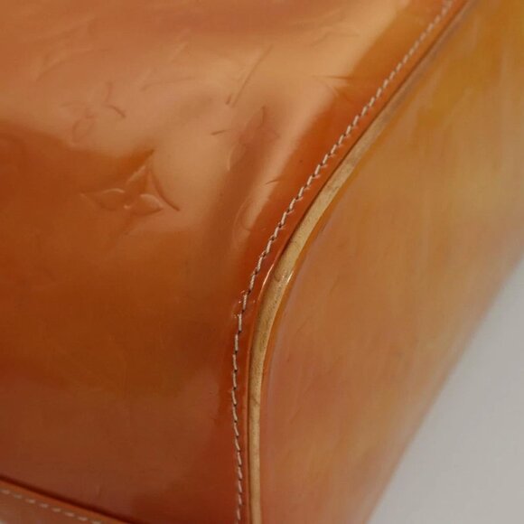 LOUIS VUITTON Monogram Vernis Houston Hand Bag Jaune - Picture 9 of 15